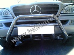 Bullbar inox Mercedes ML W163 '97-'05, cod model B027 Bullbar inox Mercedes ML W163 '97-'05, praguri inox Mercedes ML W163 '97-'05, praguri aluminiu Mercedes ML W163 '97-'05, scut metalic motor Mercedes ML W163...